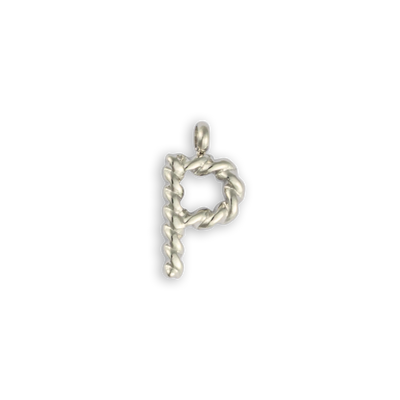 Silver Letter "P"