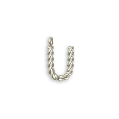 Silver Letter "U"