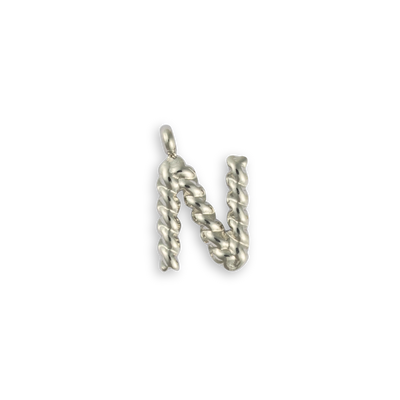 Silver Letter "N"