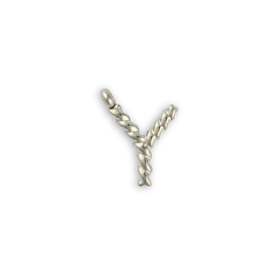 Silver Letter "Y"