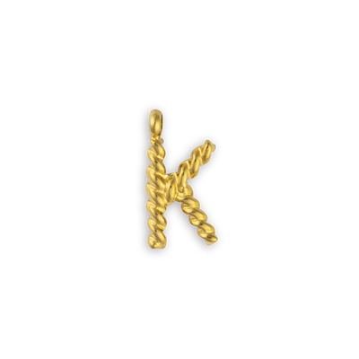 Gold Letter "K"