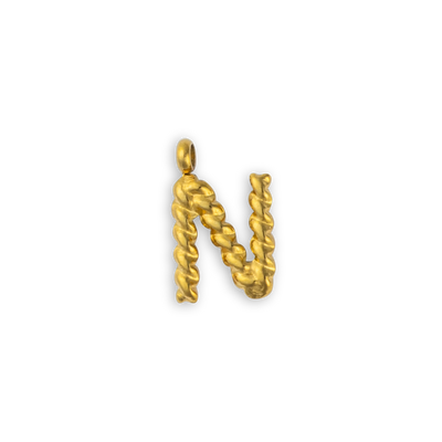 Gold Letter "N"