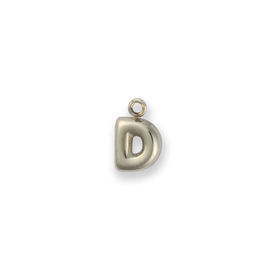 Silver Letter "D"