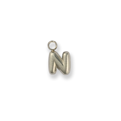 Silver Letter "N"