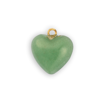Gold Jade Heart