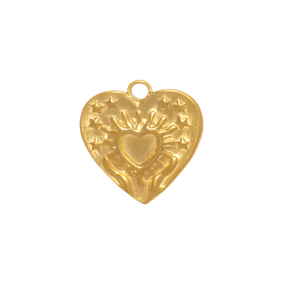 Gold Heart & Stars