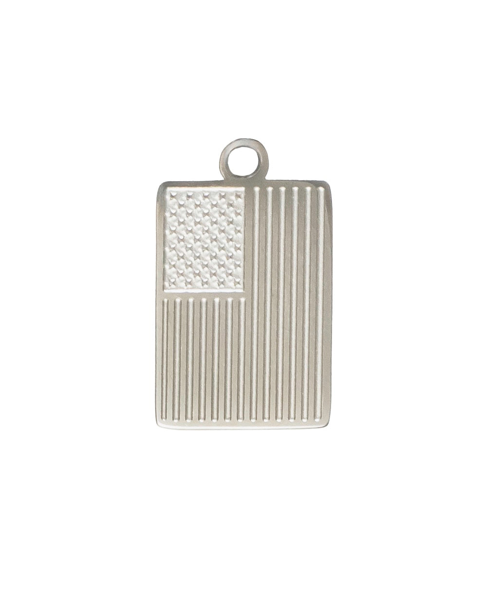 Silver US Flag