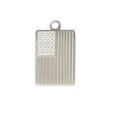 Silver US Flag