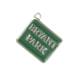 Silver Bryant Park Sign