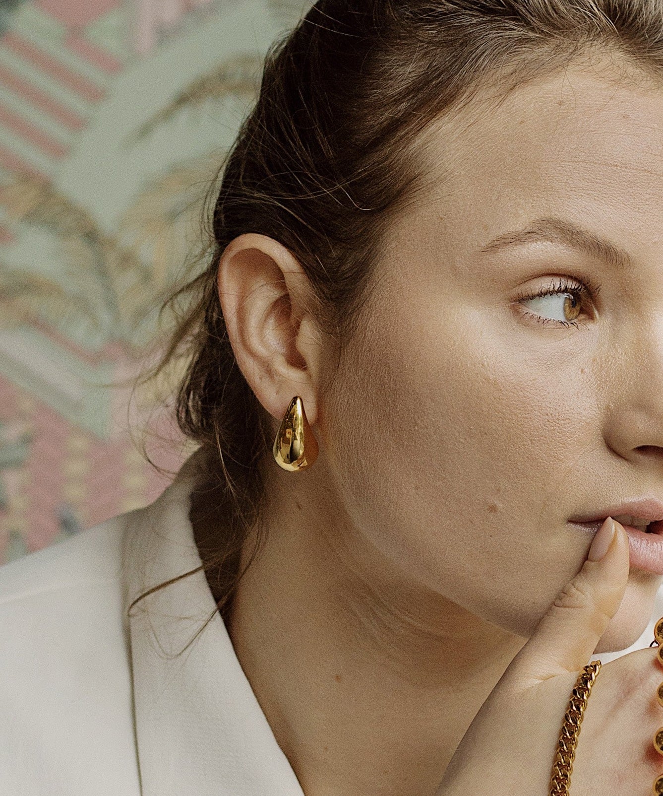 Paula Earrings - Water Drop Stud Earrings.
