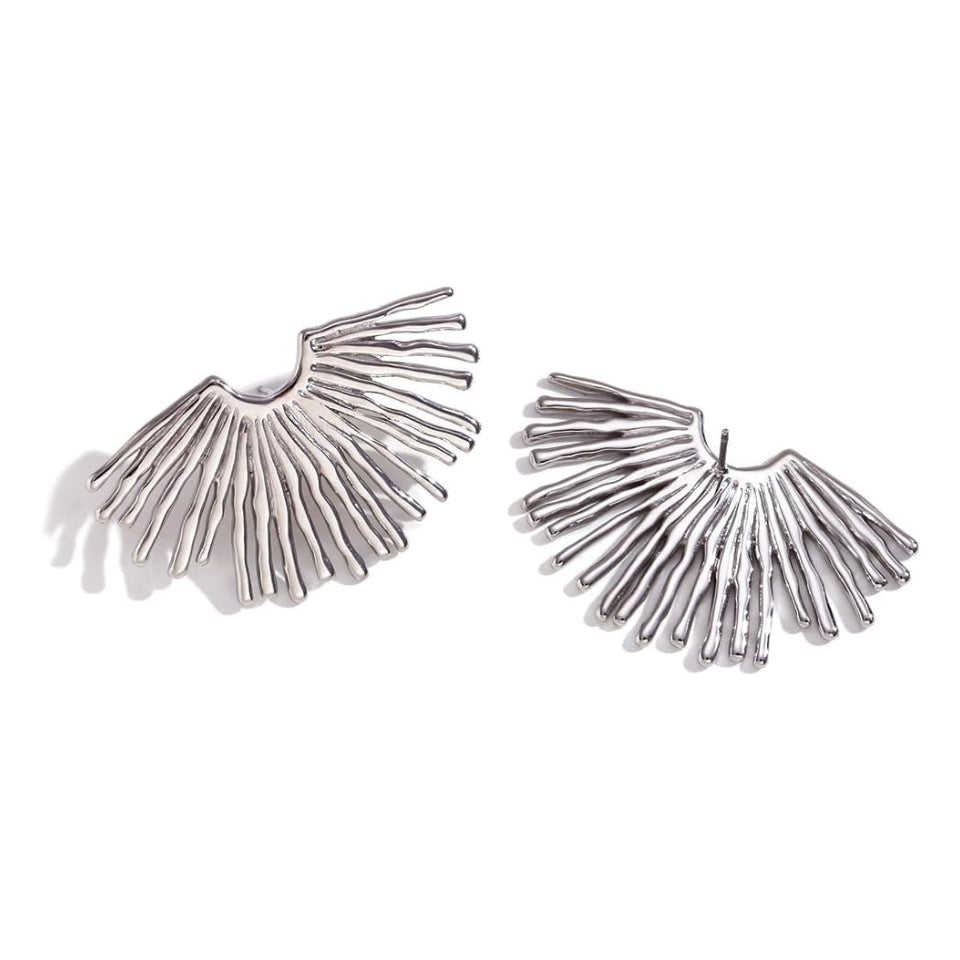 Cairo Stud Earrings - Gold Plated and Stainless Steel Earrings