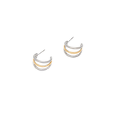 Two-Tone Triple-Layer Hoops
