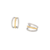 Two-Tone Triple-Layer Hoops
