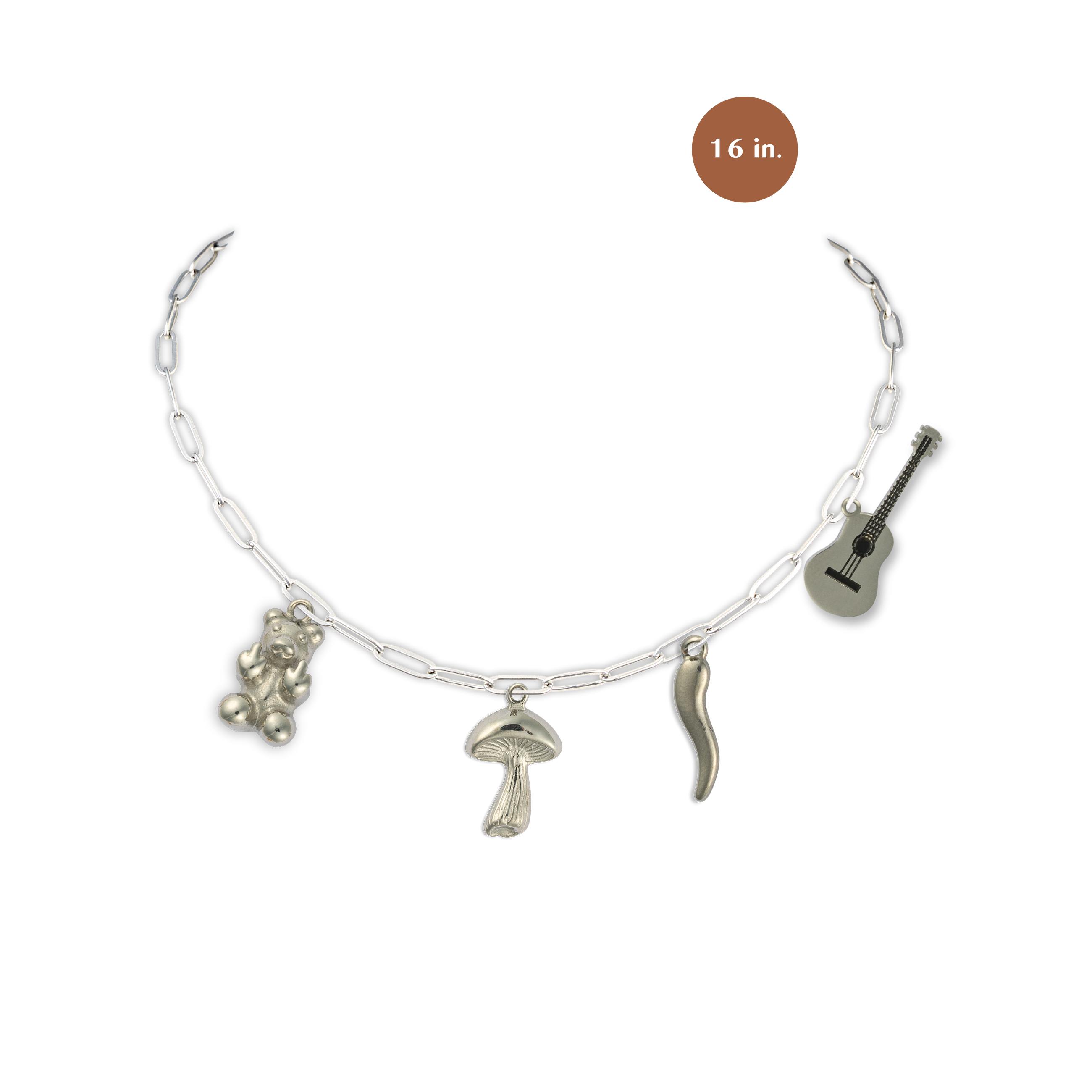 Fiesty & Free Spirited Silver Necklace