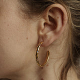 Blanca Earrings - Zircon Hoop 18K Gold Plated Earrings