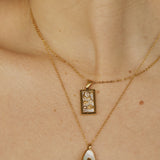 Luna Pendant Necklace - Enamel Tarot Card Pendant
