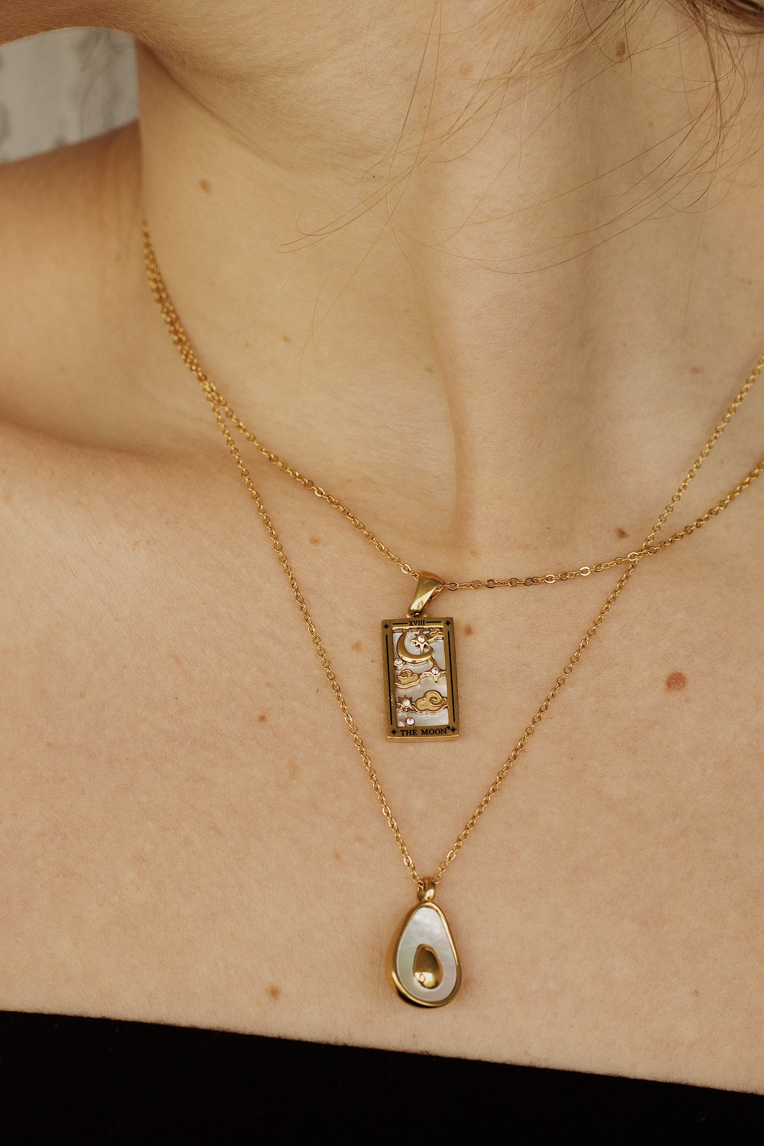 Pali Pendant Necklace - Avocado Fruit Shell Pendant