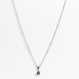 Silver Bubble Letter Necklace