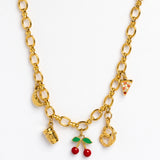 Cravings Gold Charm Necklace