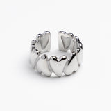 Wrapped Silver Heart Ring