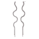 Evelina Earrings - 18k Gold Plated Cubic Zirconia Earrings