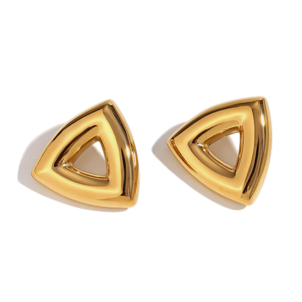 Catalina Earrings - 18k Gold Plated Geometric Earrings