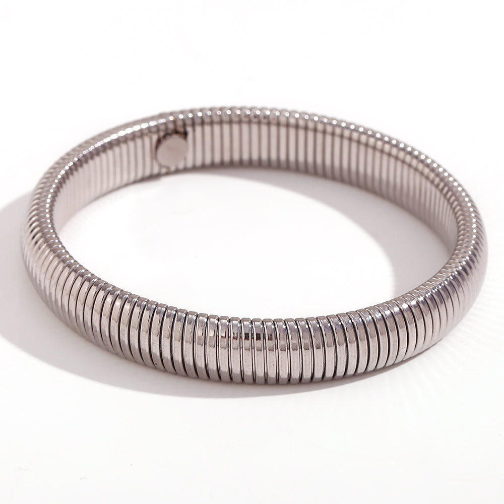 Camila Bracelet - Flexible Chunky Snake Chain Bracelet