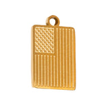 Gold US Flag