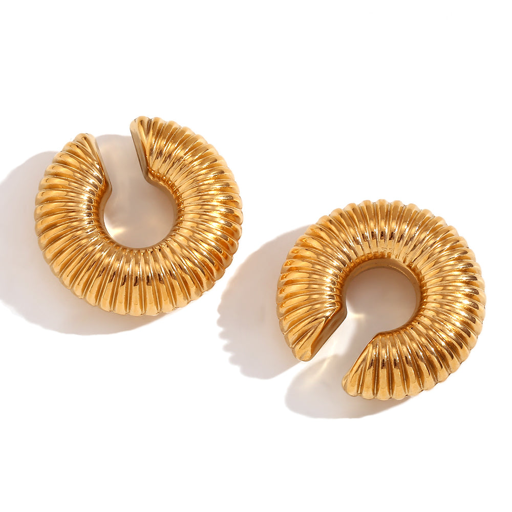 Marisol Earrings - 18k Gold Plated Hoop Earrings