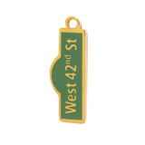 Gold West 42nd St Sign