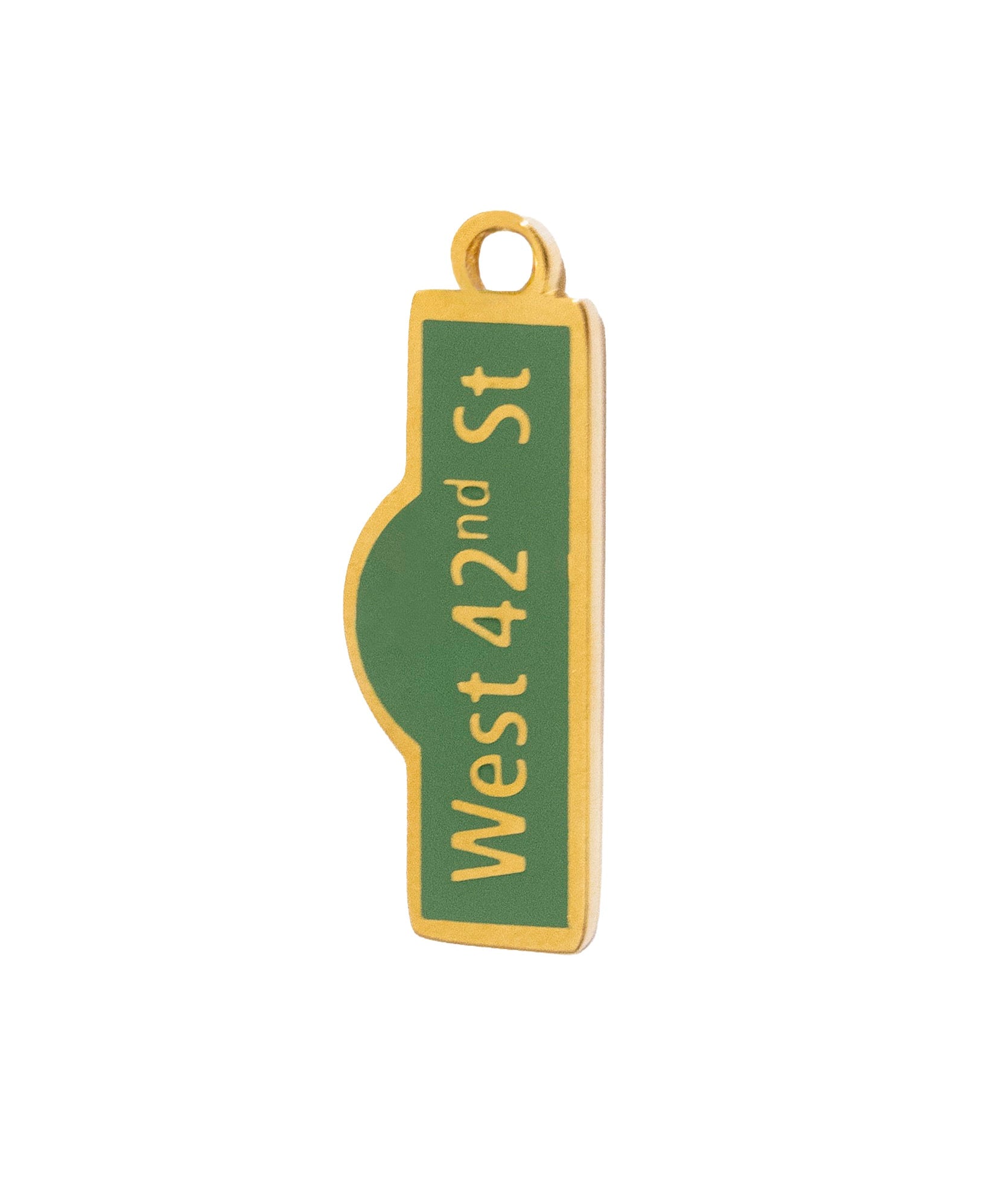 Gold West 42nd St Sign