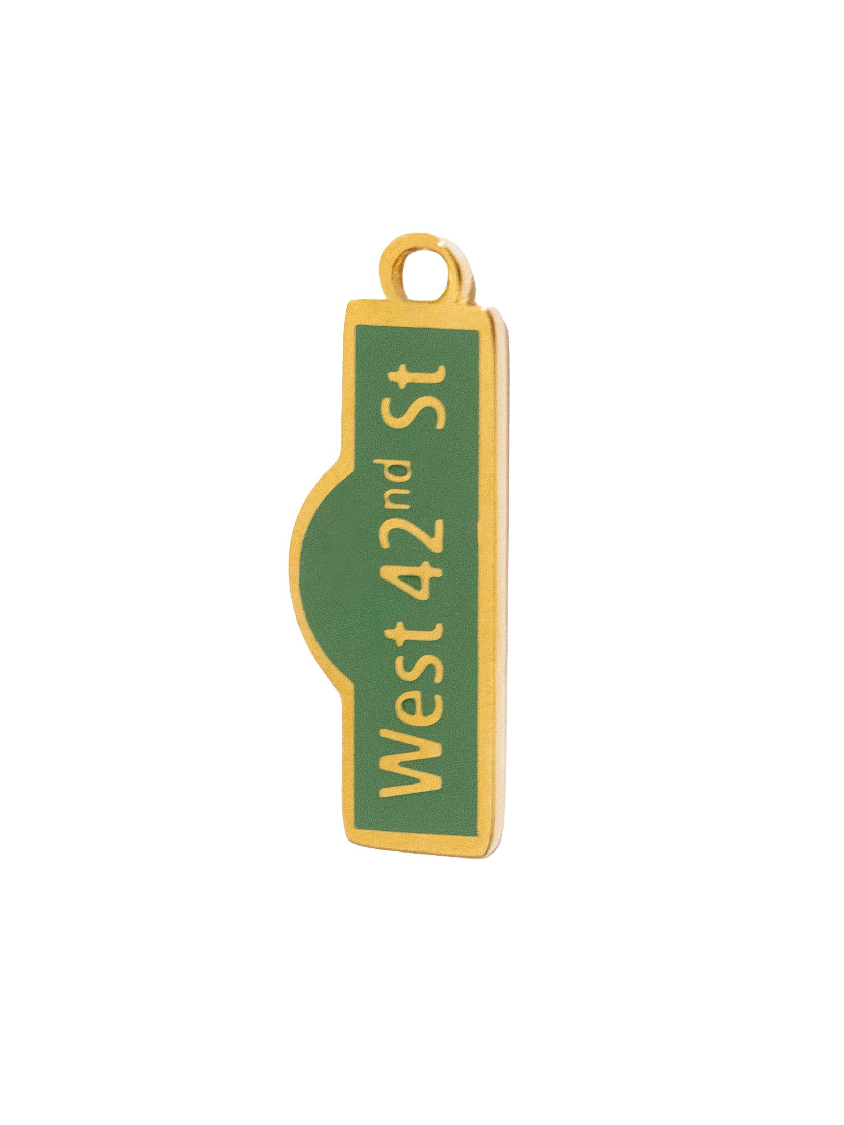 Gold West 42nd St Sign