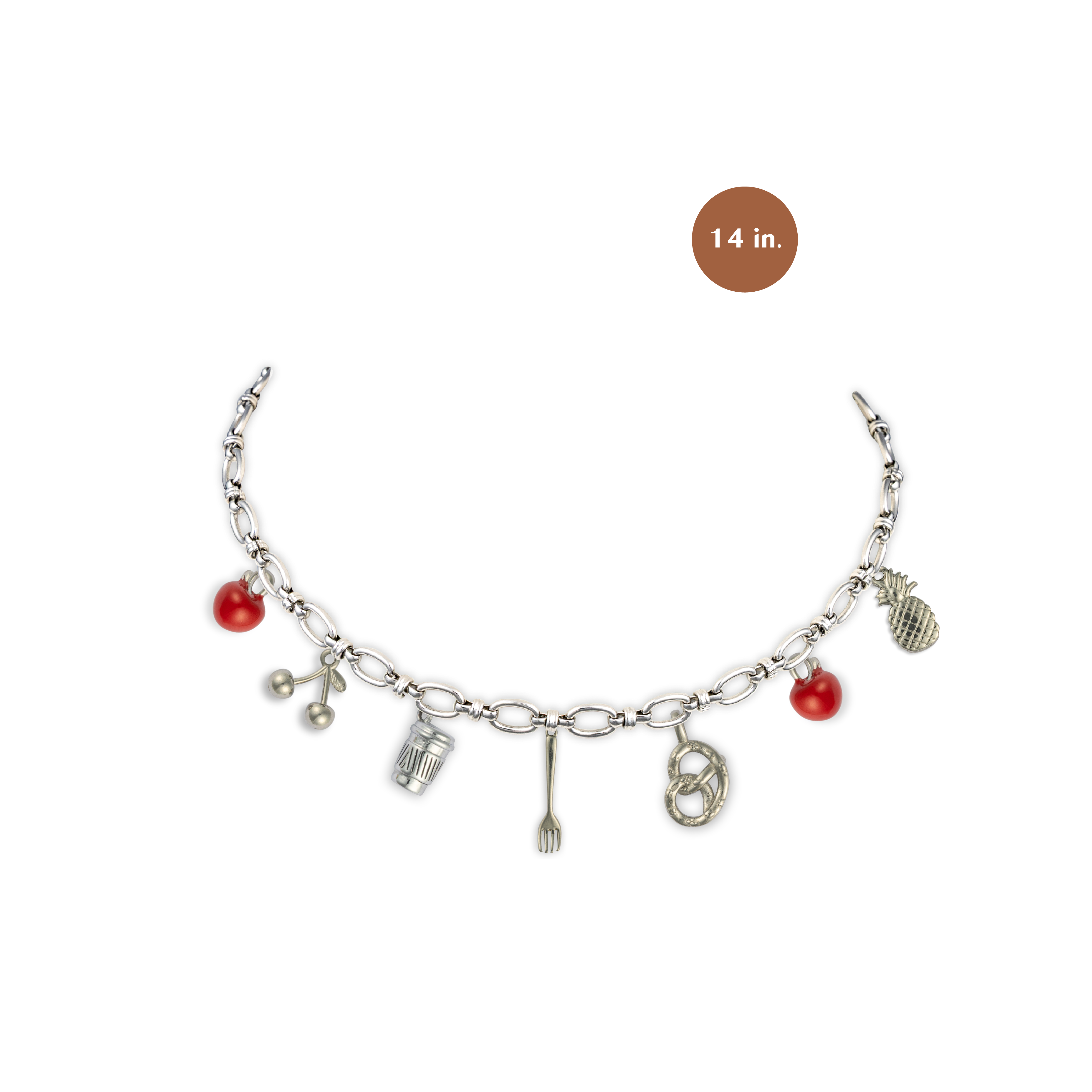 The Market Silver Charm Necklace