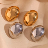 Monaco Earrings - Statement Stud Earrings For Women (Silver)
