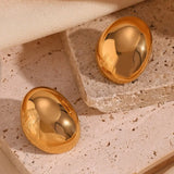 Monaco Earrings - Statement Stud Earrings For Women (Silver)