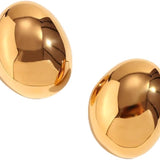 Monaco Earrings - Statement Stud Earrings For Women (Silver)