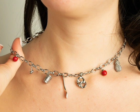 The Market Silver Charm Necklace