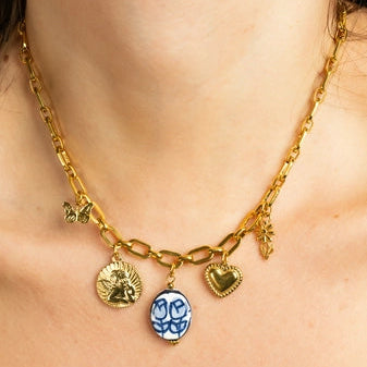 Soft Girl Era Gold Charm Necklace