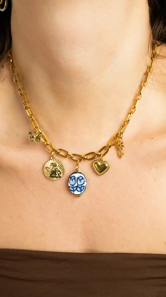 Soft Girl Era Gold Charm Necklace