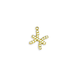 Gold Rhinestone Pisces