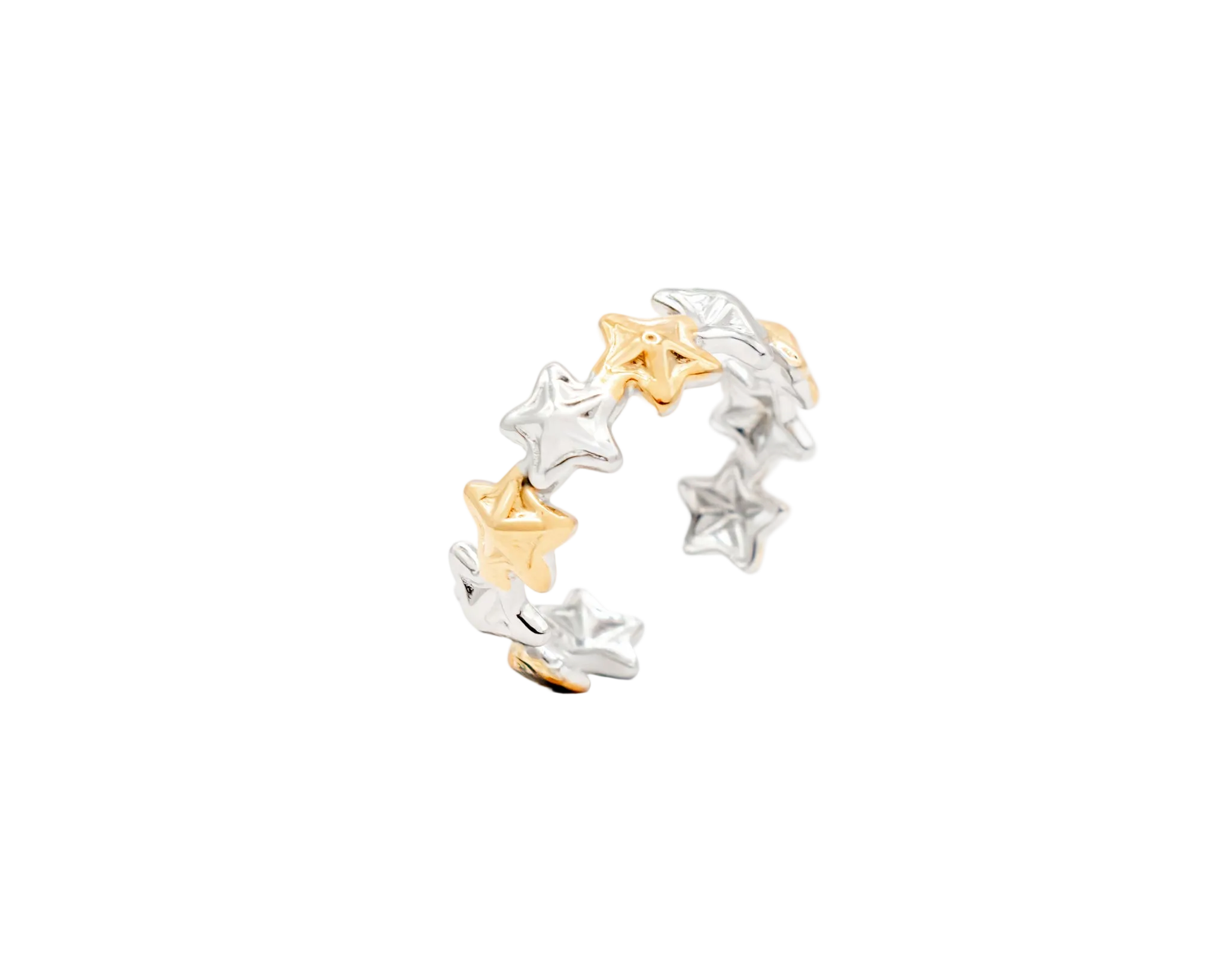 Two-Tone Stars Ring
