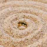 Triple-Row Twisted Gold Open Ring with Tiger's Eye Stones