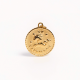 Large Gold Capricorn Pendant
