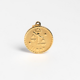 Large Gold Libra Pendant