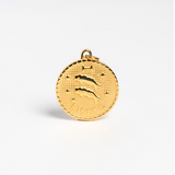 Large Gold Pisces Pendant