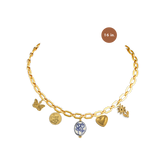 Soft Girl Era Gold Charm Necklace
