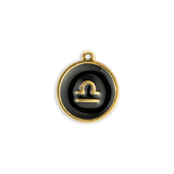 Black & Gold Zodiac Charm