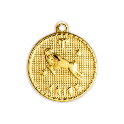 Gold Aries Circle