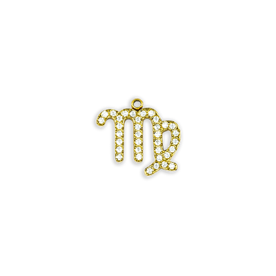 Gold Rhinestone Virgo