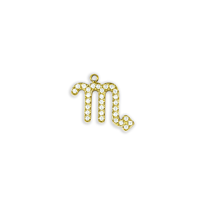 Gold Rhinestone Scorpio